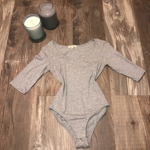 NWOT Gray Bodysuit